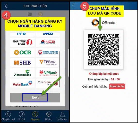 Phương thức nạp tiền Kubet qua QRcode được nhiều anh em ưa thích